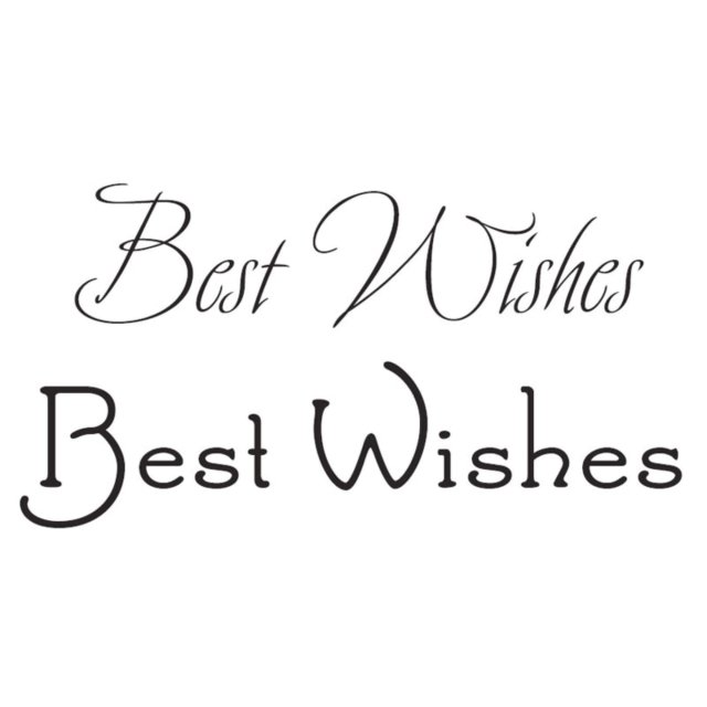 Woodware Woodware Clear Stamps Just Words Best Wishes | Set of 2