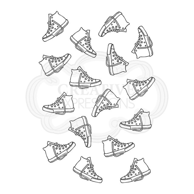 Woodware Woodware Clear Stamps Sneaker Background
