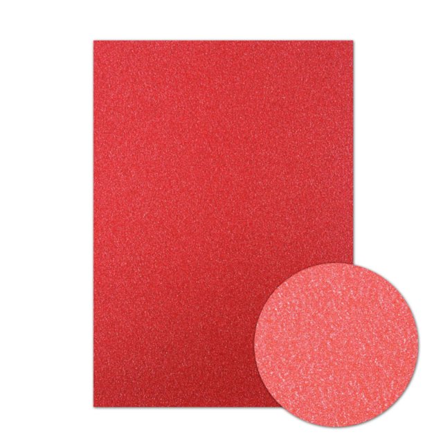 Diamond Sparkles Hunkydory Diamond Sparkles A4 Shimmer Card Ruby Red | 10 sheets