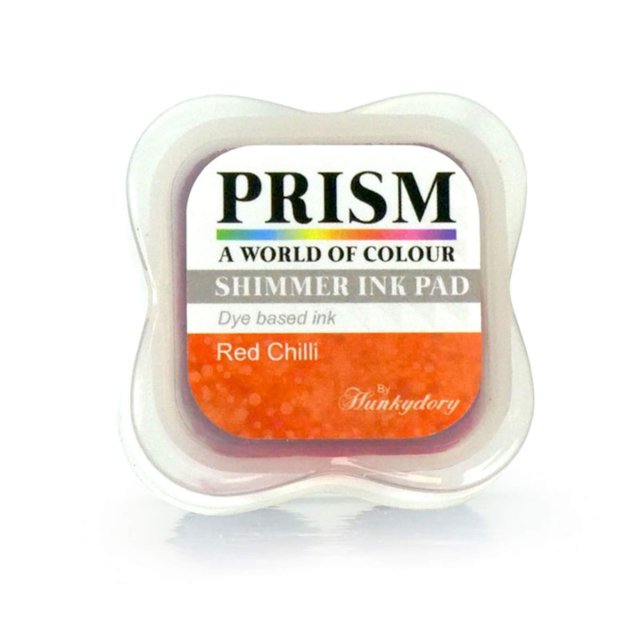 Prism Hunkydory Shimmer Prism Ink Pads Red Chilli