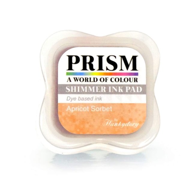 Prism Hunkydory Shimmer Prism Ink Pads Apricot Sorbet