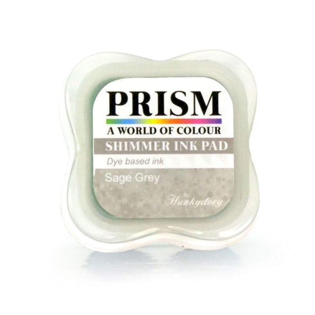 Prism Hunkydory Shimmer Prism Ink Pads Sage Grey