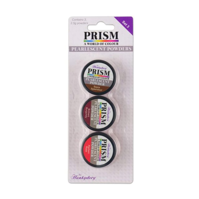 Prism Hunkydory Prism Pearlescent Powders Set 3 | Set of 3