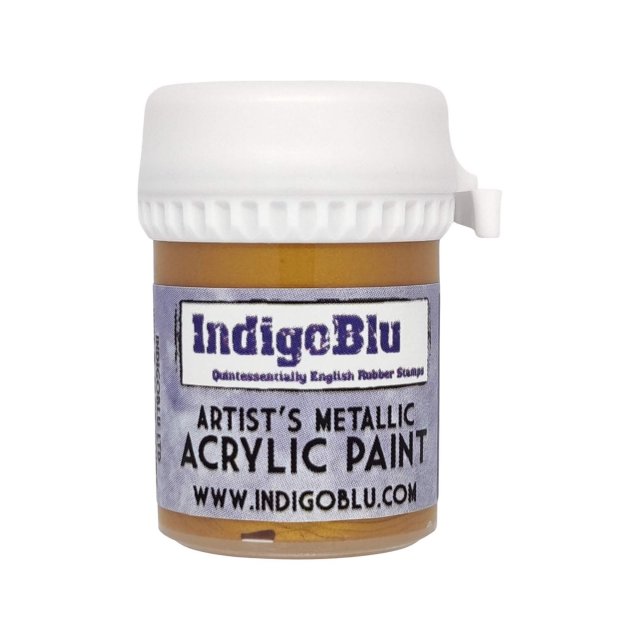 IndigoBlu Stamps IndigoBlu Artists Metallic Acrylic Paint Goldfinger | 20ml