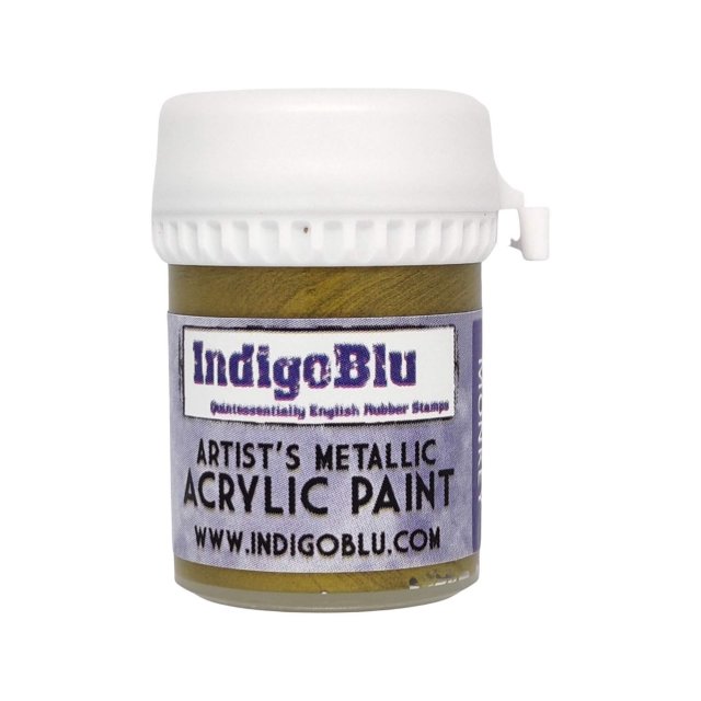IndigoBlu Stamps IndigoBlu Artists Metallic Acrylic Paint Brass Monkey | 20ml