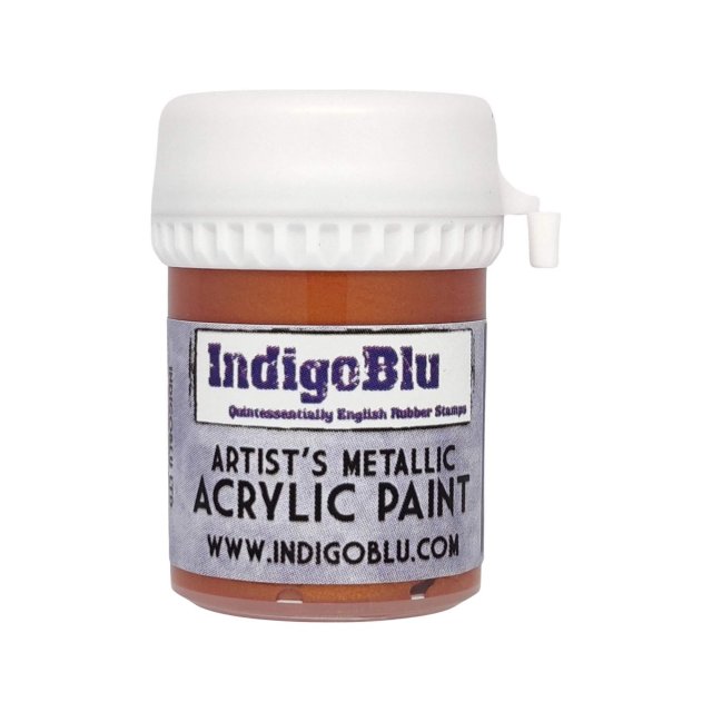 IndigoBlu Stamps IndigoBlu Artists Metallic Acrylic Paint Rose Gold | 20ml