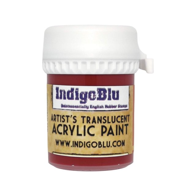 IndigoBlu Stamps IndigoBlu Artists Translucent Acrylic Paint Rossetti Red | 20ml