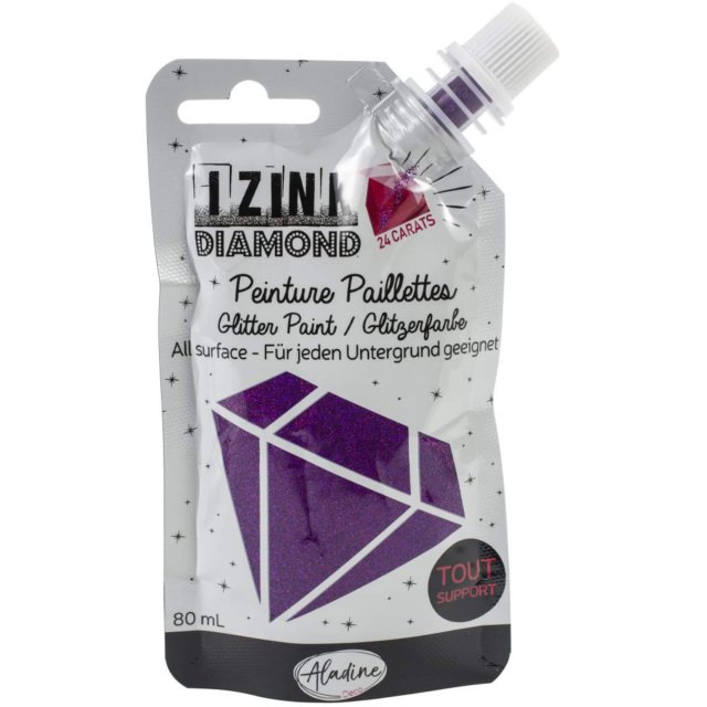 Izink Aladine Izink Diamond Paint 24 Carats Purple | 80ml
