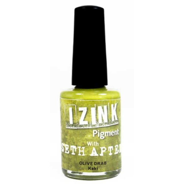 Izink Aladine Izink Pigment Ink Olive Drab (Kaki) by Seth Apter | 11.5ml