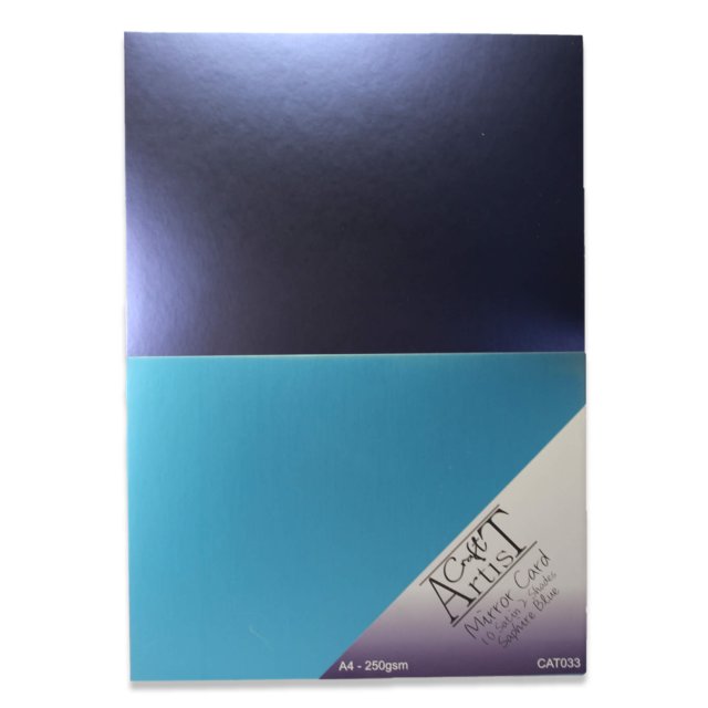 Craft Artist Craft Artist A4 Mirror Card Sapphire Blue | 10 sheets