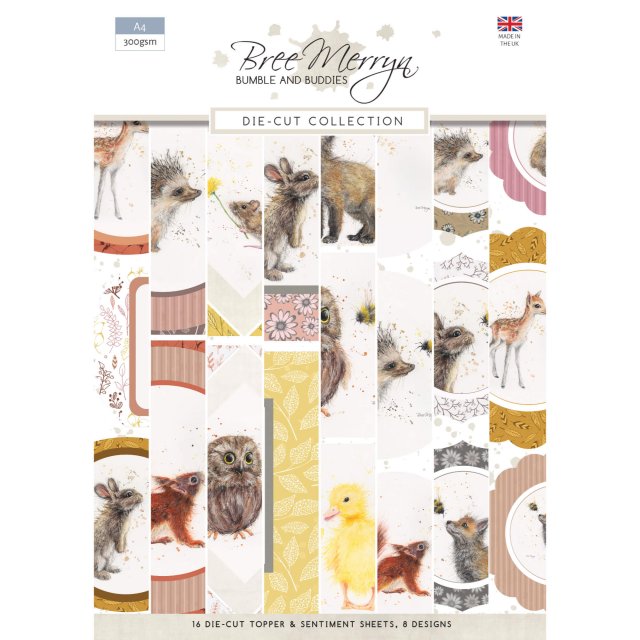 Bree Merryn Fine Art Bree Merryn Bumble & Buddies A4 Die-Cut Collection | 16 sheets