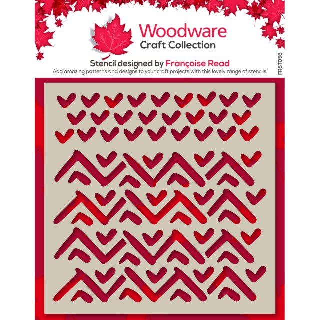 Woodware Woodware Stencil Tribal | 6 x 6 inch
