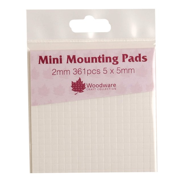 Woodware Woodware Mini Mounting Pads 2mm | Pack of 361