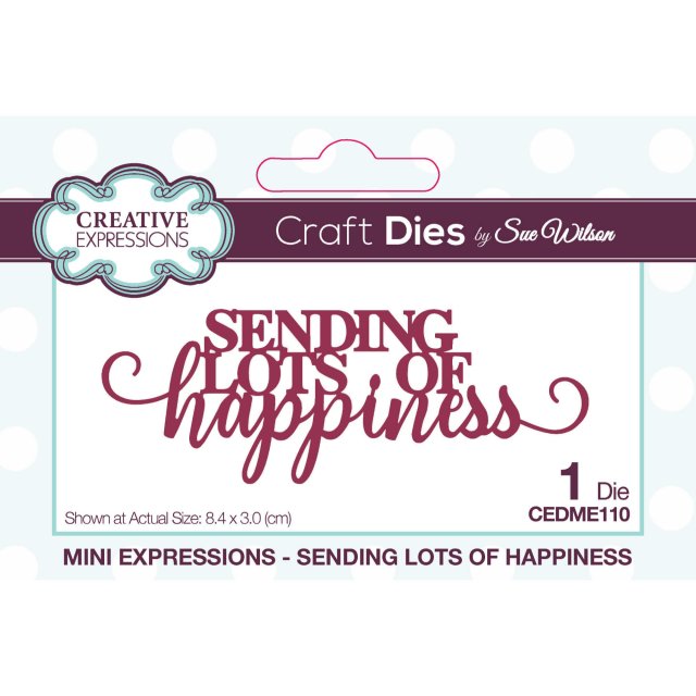 Sue Wilson Sue Wilson Craft Dies Mini Expressions Collection Sending Lots of Happiness