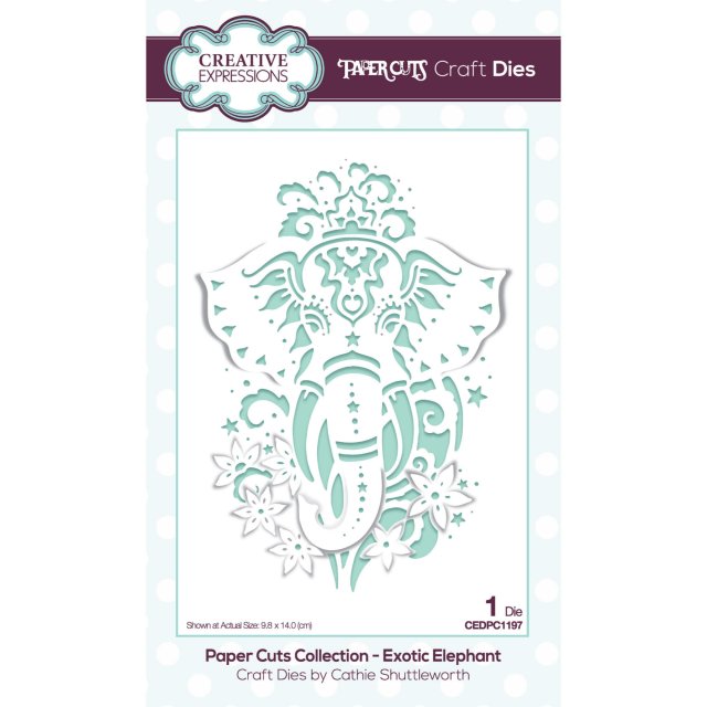 Paper Cuts Creative Expressions Craft Dies Paper Cuts Collection Exotic Elephant