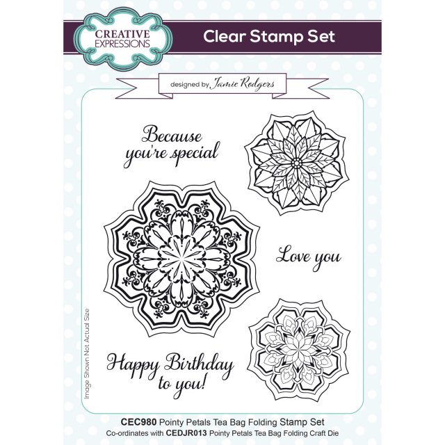 Jamie Rodgers Jamie Rodgers Clear Stamp Set Tea Bag Folding Pointy Petals | Set of 6
