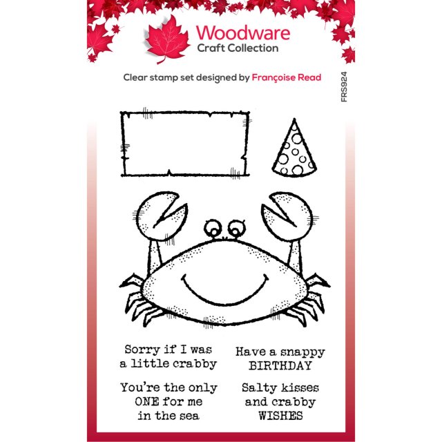 Woodware Woodware Clear Stamps Mr Crab | Set of 7
