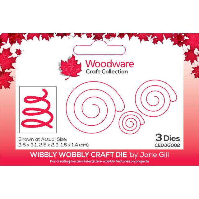 Woodware Woodware Craft Die Wibbly Wobbly | Set of 3
