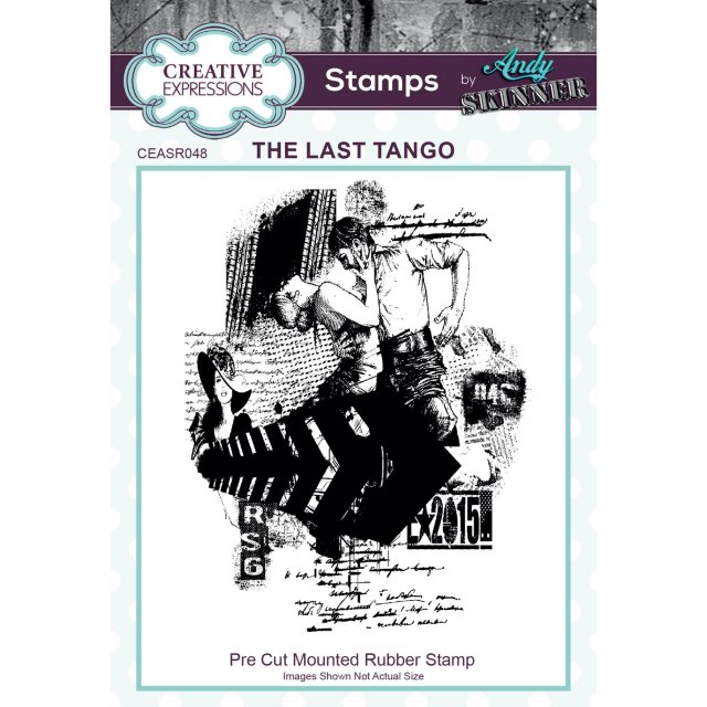 Andy Skinner Creative Expressions Pre Cut Rubber Stamp by Andy Skinner The Last Tango