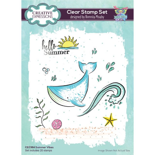 Bonnita Moaby Creative Expressions Bonnita Moaby Clear Stamp Set Summer Vibes | Set of 20