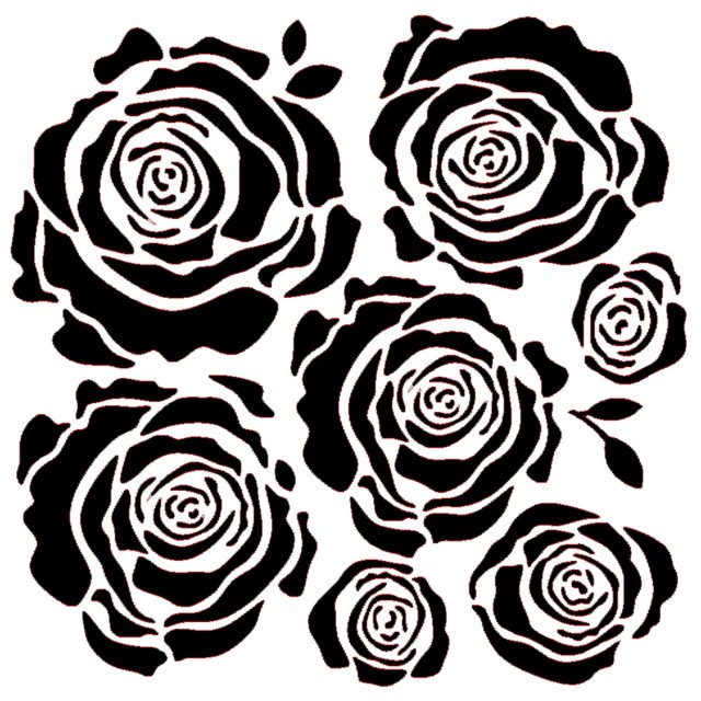 IndigoBlu Stamps IndigoBlu Stencil Roses | 6 x 6 inch