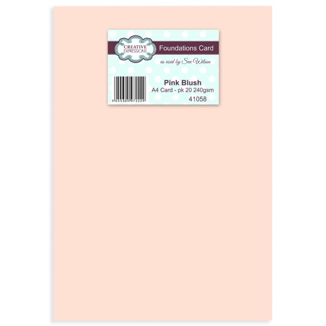 Creative Expressions Foundation Card Pack Pink Blush | A4
