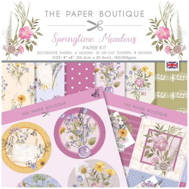The Paper Boutique The Paper Boutique Springtime Meadows 8 x 8 inch Paper Kit | 36 sheets
