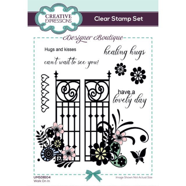 Designer Boutique Creative Expressions Designer Boutique Collection Clear Stamp Walk On In | Set of 9