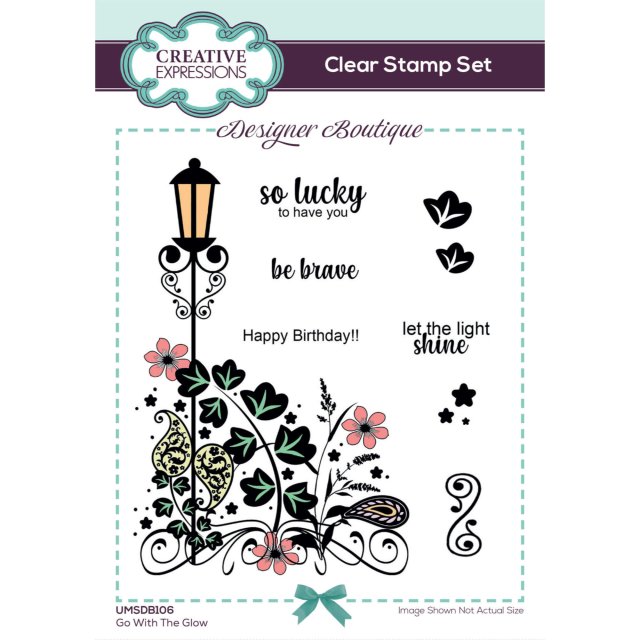 Designer Boutique Creative Expressions Designer Boutique Collection Clear Stamps Go With The Glow | Set of 9