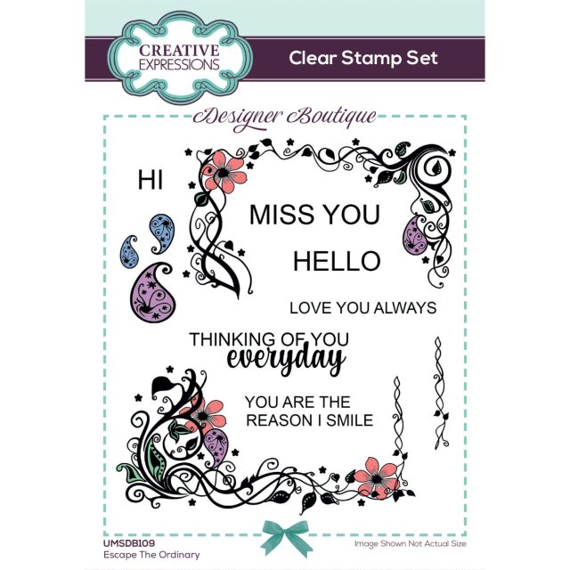 Designer Boutique Creative Expressions Designer Boutique Collection Clear Stamps Escape The Ordinary