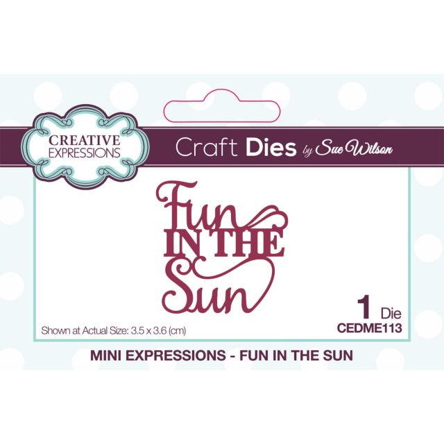 Sue Wilson Sue Wilson Craft Dies Mini Expressions Collection Fun In The Sun