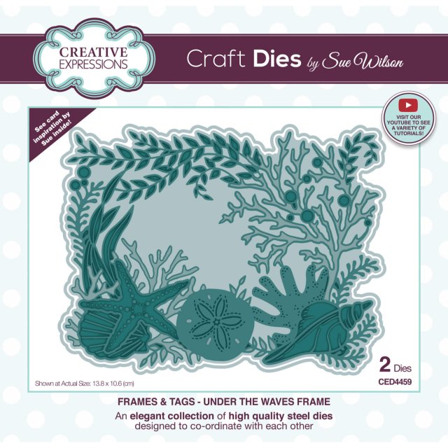 Sue Wilson Sue Wilson Craft Dies Frames & Tags Collection Under The Waves Frame | Set of 2