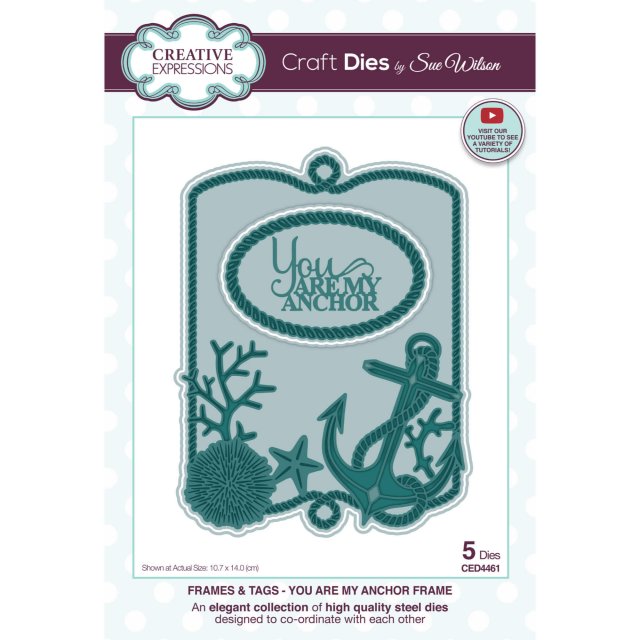 Sue Wilson Sue Wilson Craft Dies Frames & Tags Collection You Are My Anchor Frame | Set of 5