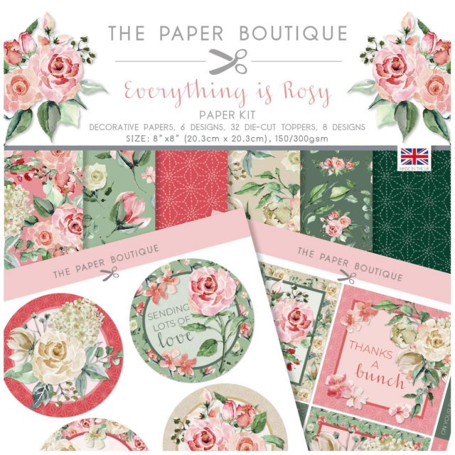 The Paper Boutique The Paper Boutique Everything is Rosy 8 x 8 inch Paper Kit | 36 sheets