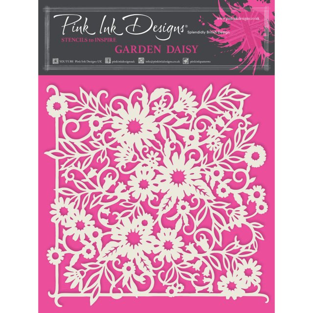 Pink Ink Designs Pink Ink Designs Stencil Garden Daisy | 7 x 7 inch