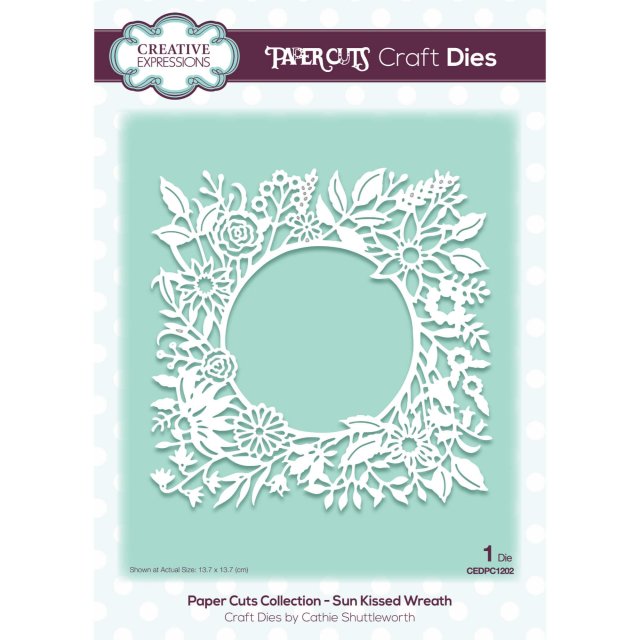 Paper Cuts Creative Expressions Craft Dies Paper Cuts Collection Sun Kissed Wreath