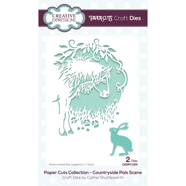 Paper Cuts Creative Expressions Craft Dies Paper Cuts Collection Countryside Pals | Set of 2