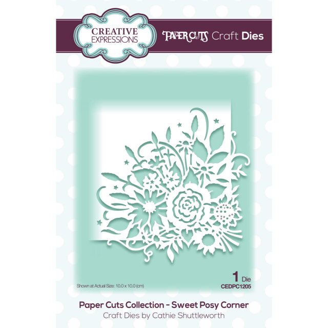Paper Cuts Creative Expressions Craft Dies Paper Cuts Collection Sweet Posy Corner
