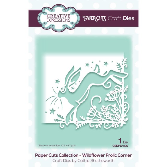 Paper Cuts Creative Expressions Craft Dies Paper Cuts Collection Wildflower Frolic Corner
