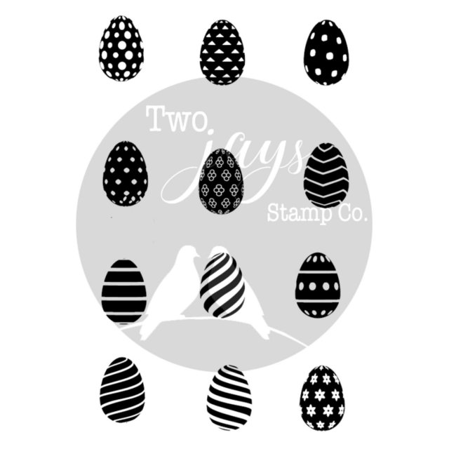 Two Jays Stamps Two Jays Finger Stamps Easter Eggs | Set of 12