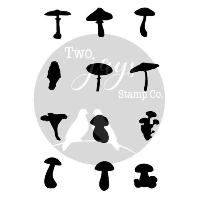 Two Jays Stamps Two Jays Finger Stamps Toadstools | Set of 12