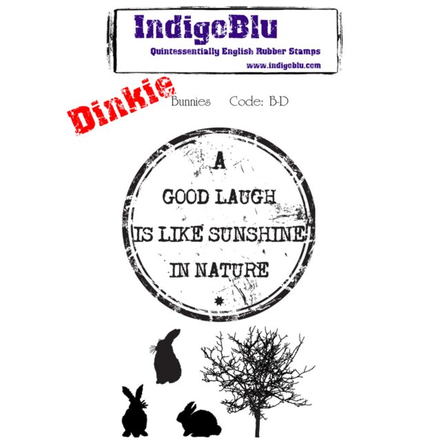 IndigoBlu Stamps IndigoBlu A7 Rubber Mounted Stamp Dinkie Bunnies | Set of 5