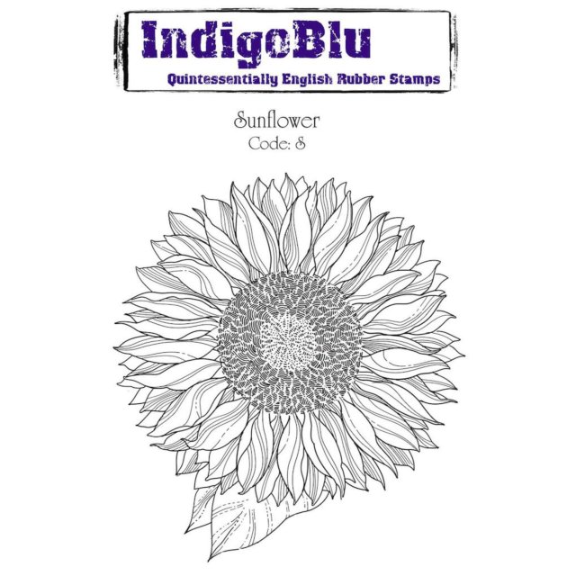 IndigoBlu Stamps IndigoBlu A6 Rubber Mounted Stamp Sunflower