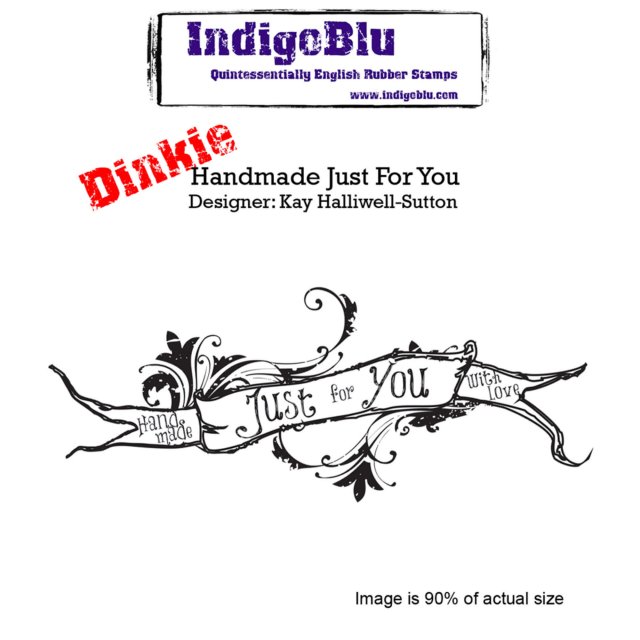 IndigoBlu Stamps IndigoBlu A7 Rubber Mounted Stamp Dinkie Handmade Just For You