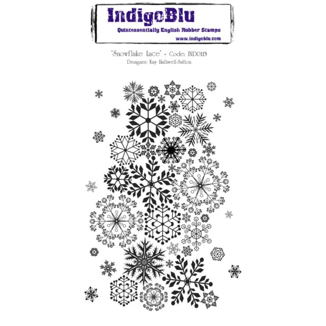 IndigoBlu Stamps IndigoBlu A6 Rubber Mounted Stamp Snowflake Lace