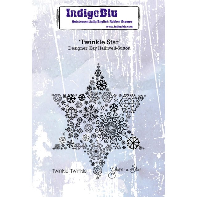 IndigoBlu Stamps IndigoBlu A6 Rubber Mounted Stamp Twinkle Star | Set of 3