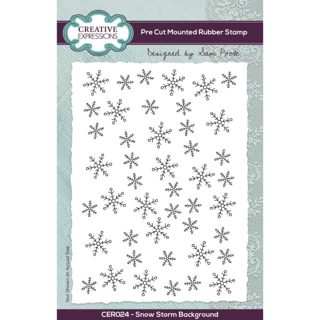 Sam Poole Creative Expressions Sam Poole Rubber Stamp Snow Storm Background