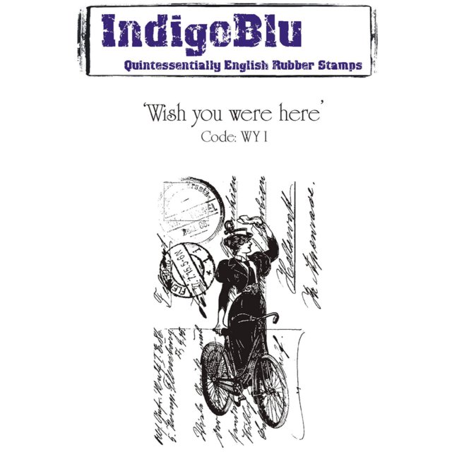 IndigoBlu Stamps IndigoBlu A6 Rubber Mounted Stamp Wish You Were Here