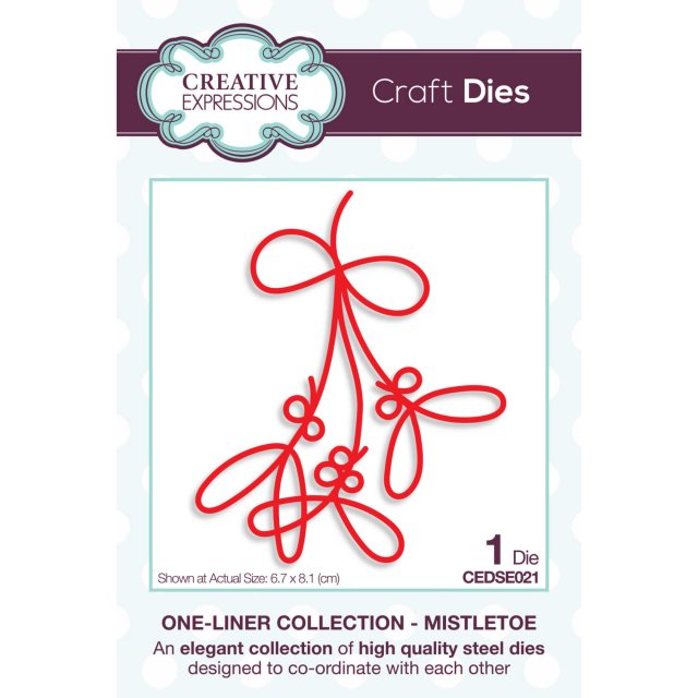 Creative Expressions Creative Expressions Craft Dies One-Liner Collection Mistletoe