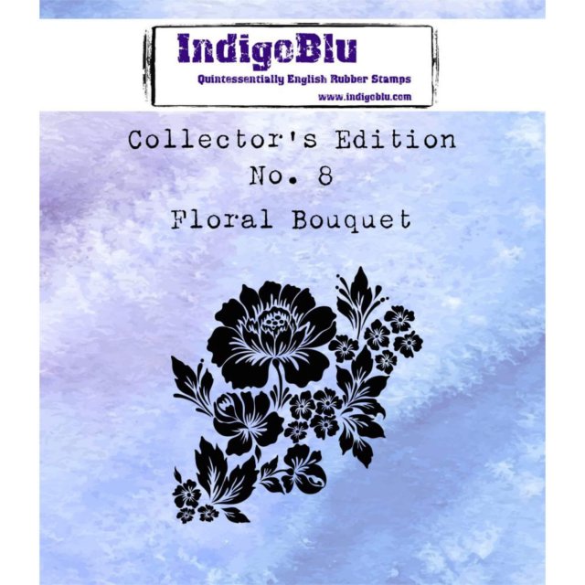 IndigoBlu Stamps IndigoBlu A7 Rubber Mounted Stamp Collectors Edition No 8 - Floral Bouquet